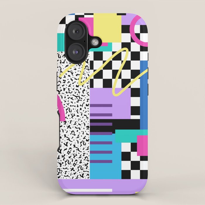 Memphis pattern 118 - 80s / 90s Retro iPhone Case Gallery Image 1