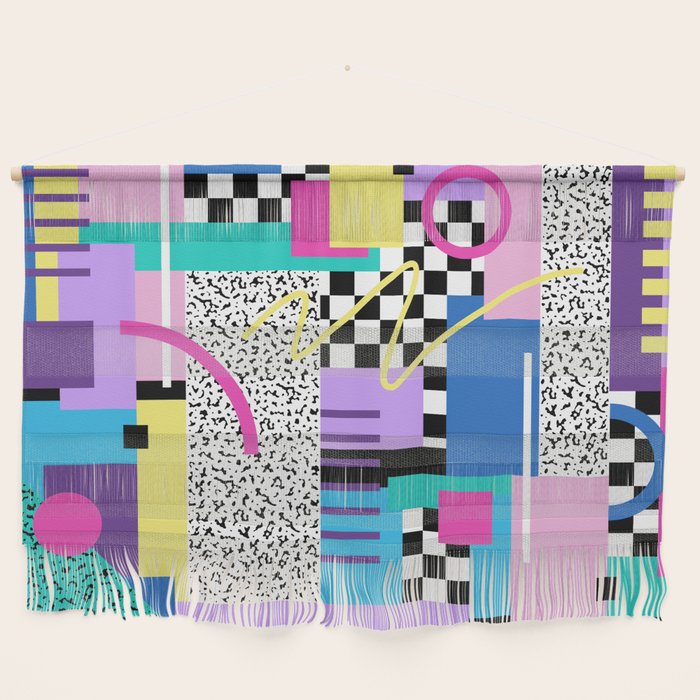 Memphis pattern 118 - 80s / 90s Retro Wall Hanging Gallery Image 1