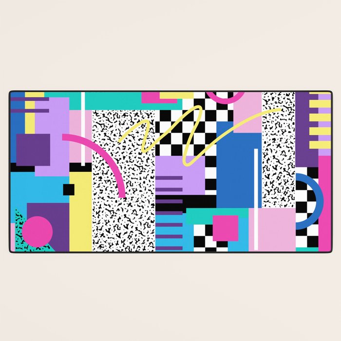 Memphis pattern 118 - 80s / 90s Retro Desk Mat Gallery Image 3