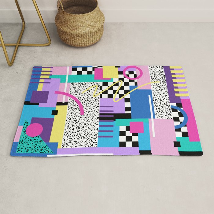 Memphis pattern 118 - 80s / 90s Retro Rug Gallery Image 1