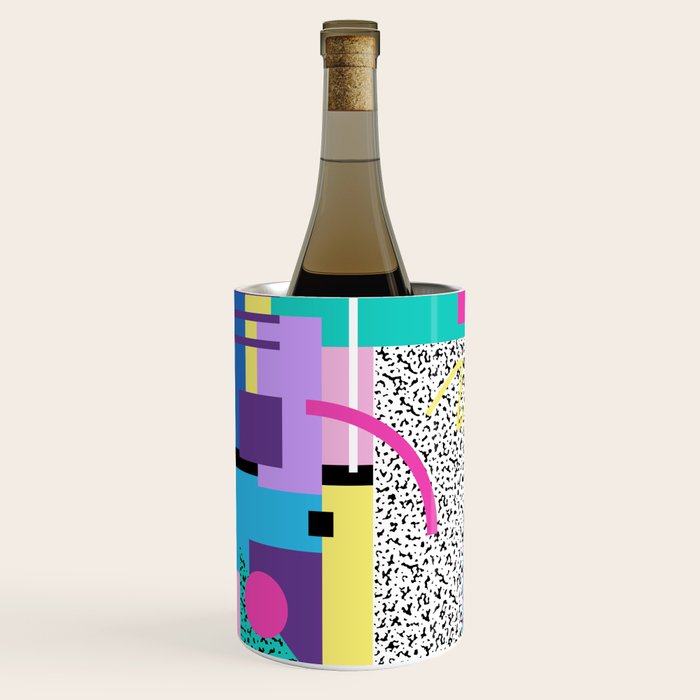 Memphis pattern 118 - 80s / 90s Retro Wine Chiller Gallery Image 2