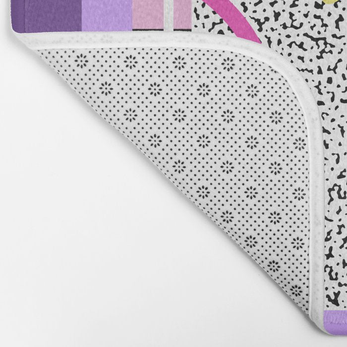 Memphis pattern 118 - 80s / 90s Retro Bath Mat Gallery Image 2