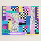 Memphis pattern 118 - 80s / 90s Retro Jigsaw Puzzle Gallery Image 1