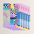 Memphis pattern 118 - 80s / 90s Retro Wrapping Paper Gallery Image 3