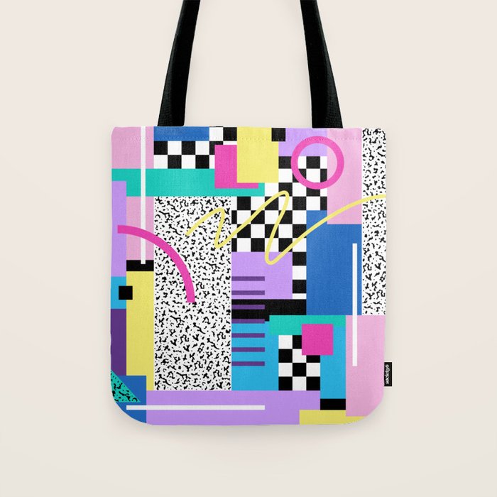 Memphis pattern 118 - 80s / 90s Retro Tote Bag Gallery Image 1