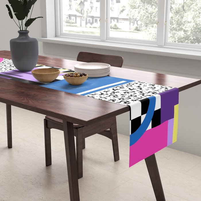 Memphis pattern 118 - 80s / 90s Retro Table Runner Gallery Image 2