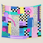 Memphis pattern 118 - 80s / 90s Retro Wall Tapestry Gallery Image 4