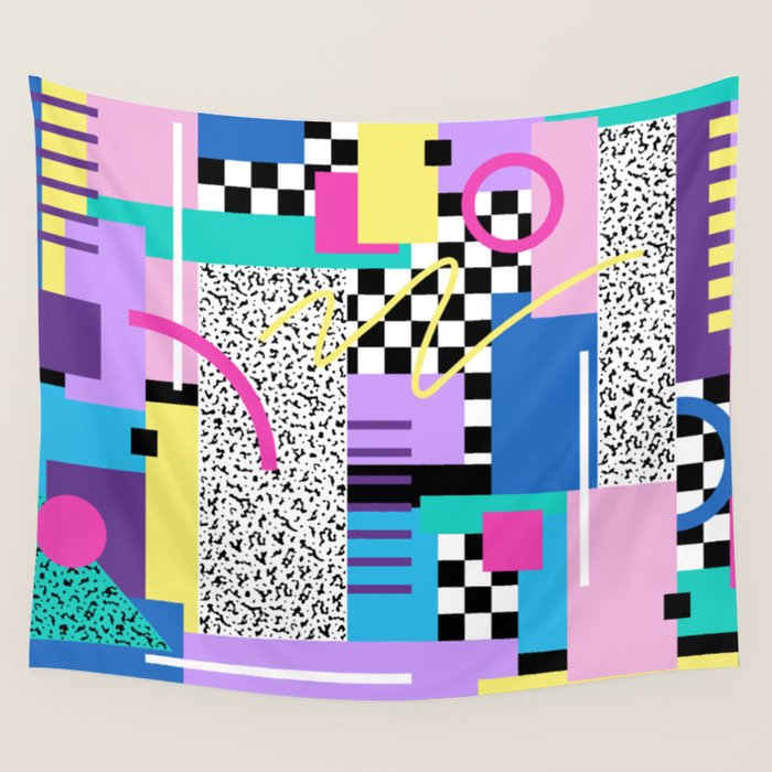 Memphis pattern 118 - 80s / 90s Retro Wall Tapestry Gallery Image 4