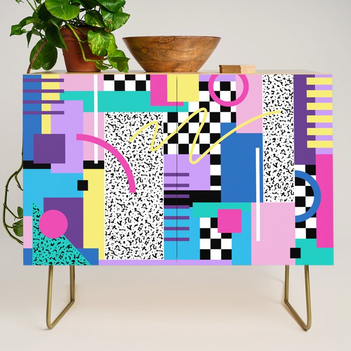 Memphis pattern 118 - 80s / 90s Retro Credenza Gallery Image 1
