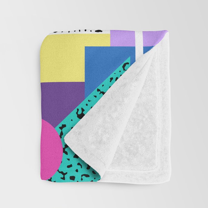 Memphis pattern 118 - 80s / 90s Retro Throw Blanket Gallery Image 3
