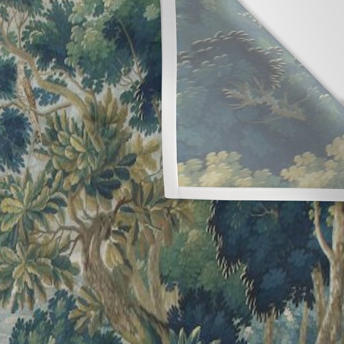 Antique French Verdure Hunting Scene Tapestry Wall Tapestry Gallery Image 3