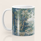 Antique French Verdure Hunting Scene Tapestry Coffee Mug Gallery Image 3