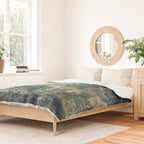 Antique French Verdure Hunting Scene Tapestry Duvet Cover Gallery Image 2