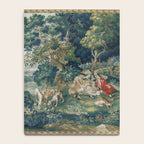 Antique French Verdure Hunting Scene Tapestry Notebook Gallery Image 4