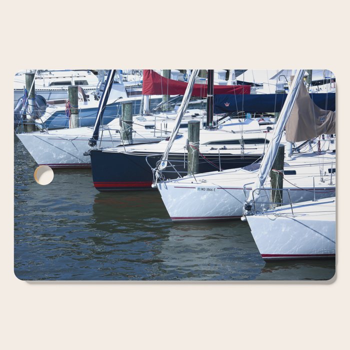 Annapolis Harbor X Nautical Art Cutting Board Gallery Image 1