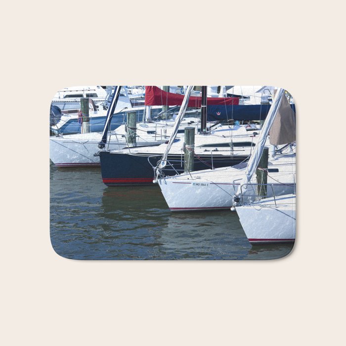 Annapolis Harbor X Nautical Art Bath Mat Gallery Image 1