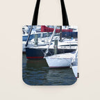 Annapolis Harbor X Nautical Art Tote Bag Gallery Image 1