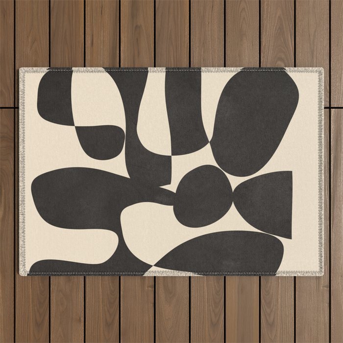 Modern Art Form 4 Outdoor Rug Gallery Image 1