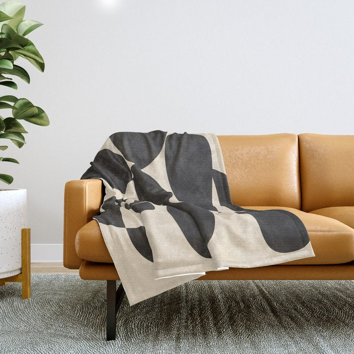Modern Art Form 4 Throw Blanket Gallery Image 1
