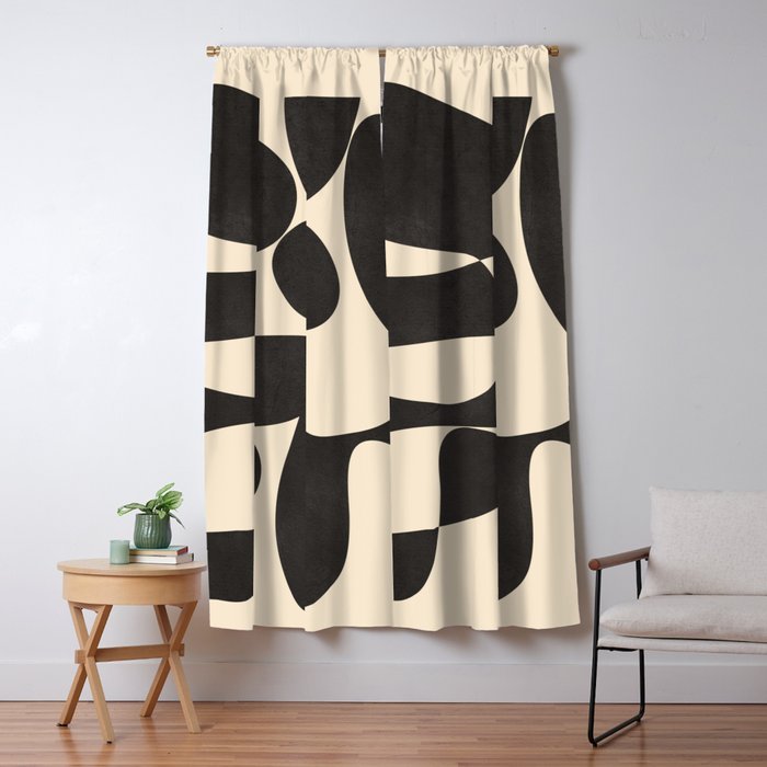 Modern Art Form 4 Window Curtain Gallery Image 5