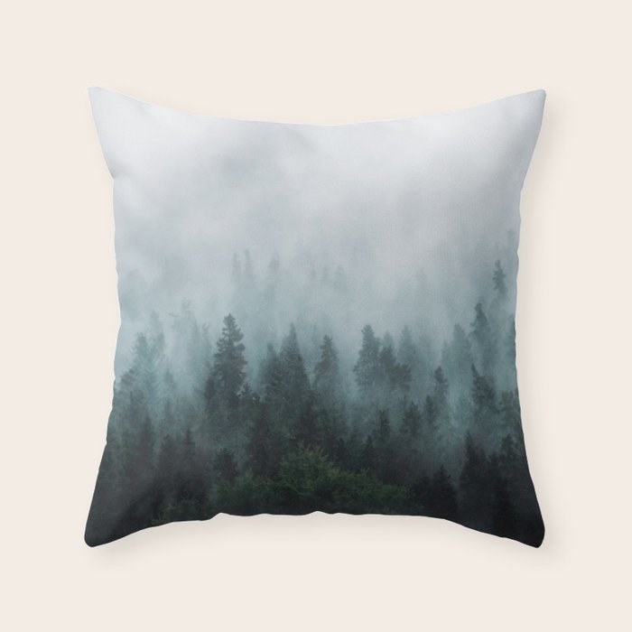 Take Me Somewhere Misty Throw Pillow Gallery Image 6