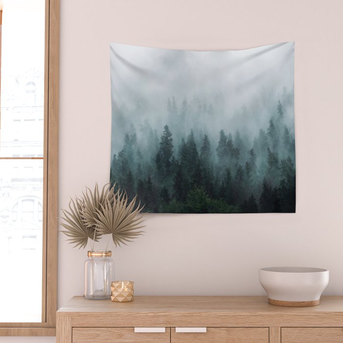 Take Me Somewhere Misty Wall Tapestry Gallery Image 2