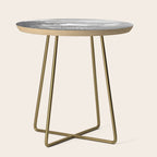 Hudson River and Catskills, Graphite and Crisp White Side Table Gallery Image 1