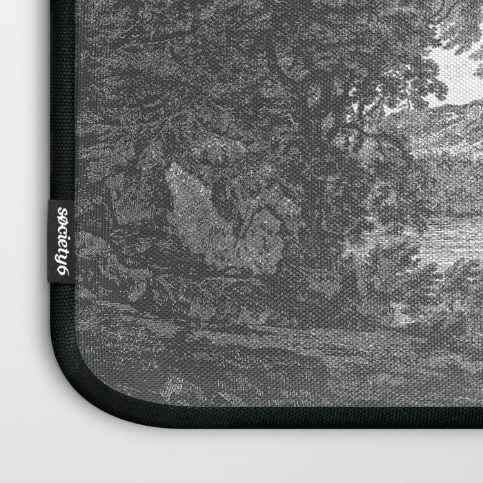 Hudson River and Catskills, Graphite and Crisp White Laptop Sleeve Gallery Image 3