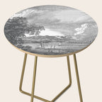 Hudson River and Catskills, Graphite and Crisp White Side Table Gallery Image 2