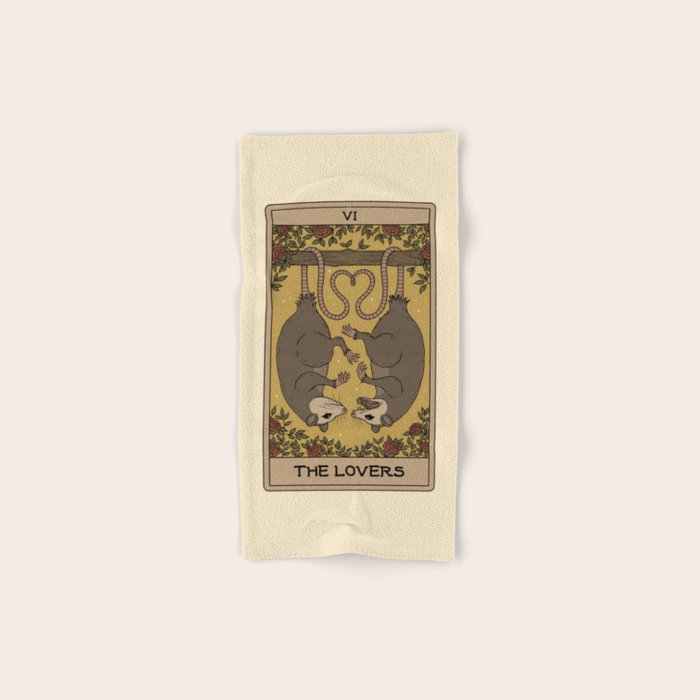 The Lovers - Possum Tarot Bath Towel Gallery Image 1