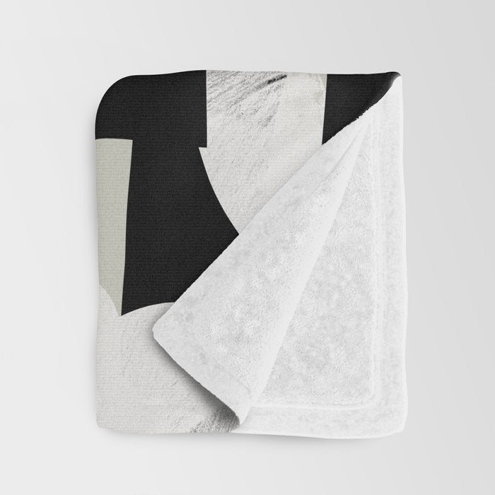 abstract line art II Throw Blanket Gallery Image 3