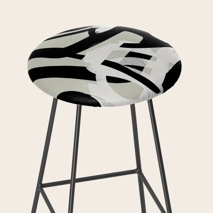 abstract line art II Stool Gallery Image 2