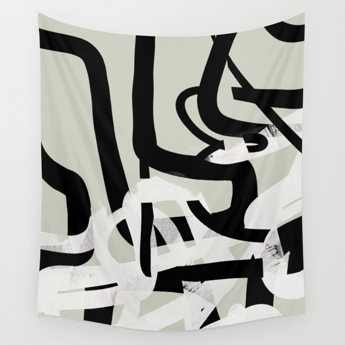abstract line art II Wall Tapestry Gallery Image 1