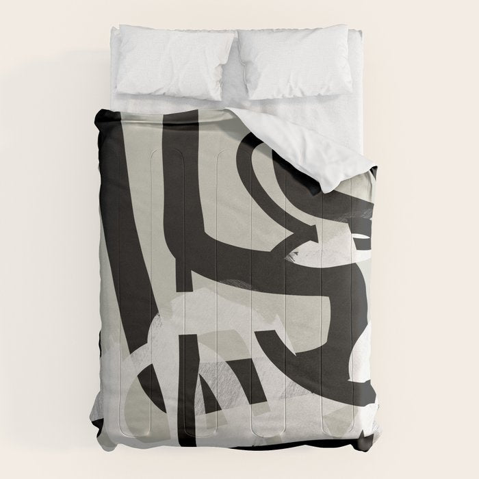 abstract line art II Comforter Gallery Image 6