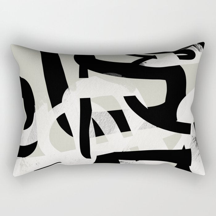 abstract line art II Rectangular Pillow Gallery Image 1