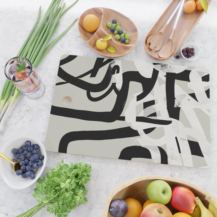 abstract line art II Cutting Board Gallery Image 2