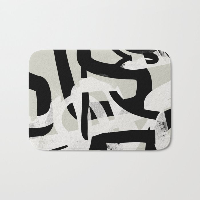 abstract line art II Bath Mat Gallery Image 1