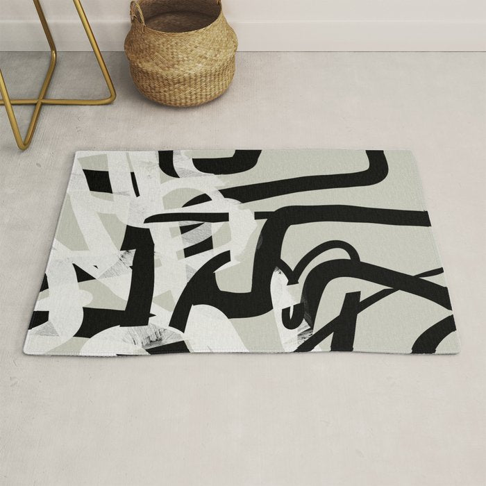 abstract line art II Rug Gallery Image 1