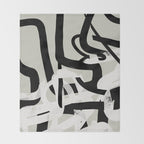 abstract line art II Throw Blanket Gallery Image 2