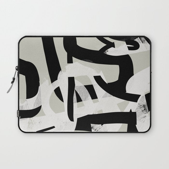 abstract line art II Laptop Sleeve Gallery Image 1