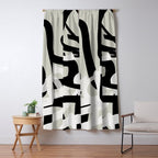 abstract line art II Window Curtain Gallery Image 5