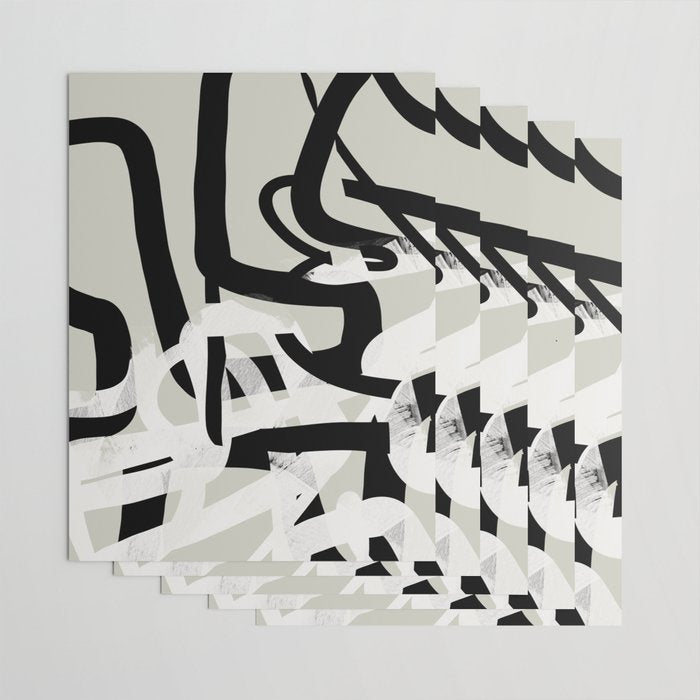 abstract line art II Wrapping Paper Gallery Image 3
