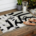 abstract line art II Outdoor Rug Gallery Image 2