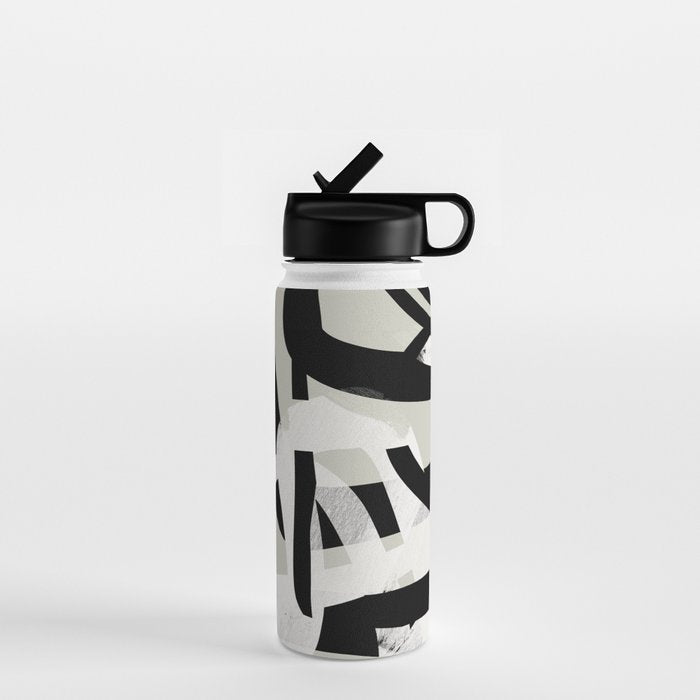 abstract line art II Water Bottle Gallery Image 1