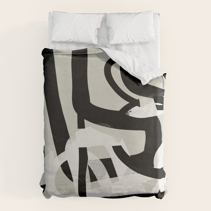 abstract line art II Duvet Cover Gallery Image 1