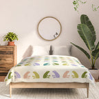 Frog friends pattern on cream Comforter Gallery Image 3