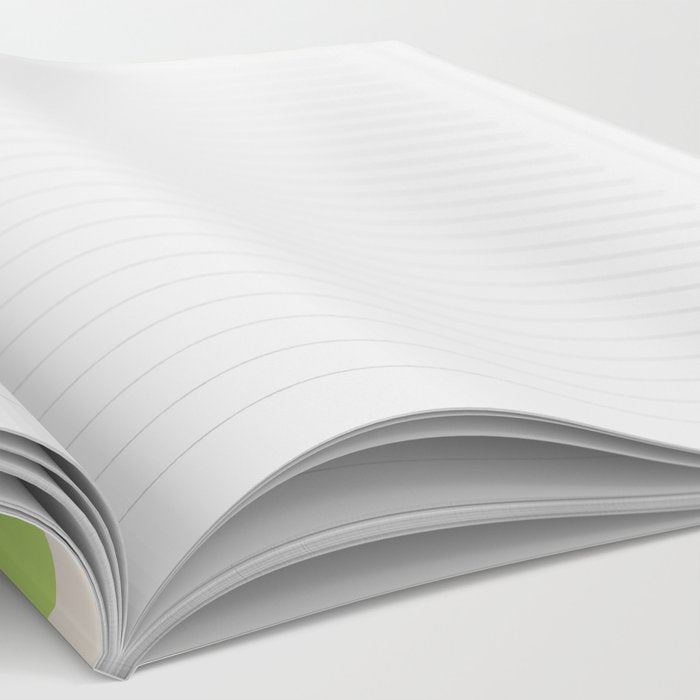 Happy Colorful Checkered Pattern Green and Lilac Notebook Gallery Image 2