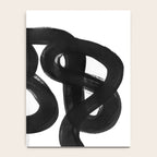 Knots Black & White Minimalist Ink Tribal Mid Century Pattern Dark Painting Pattern Notebook Gallery Image 4
