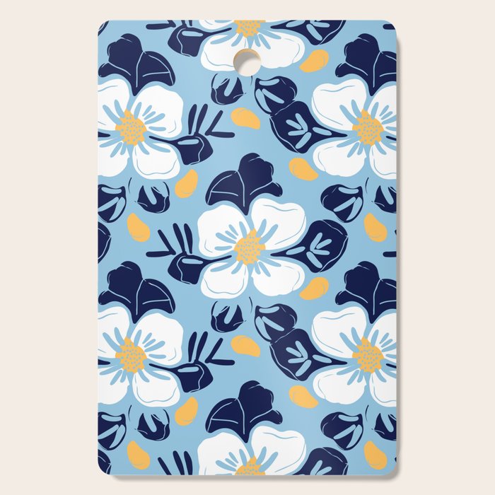 Vintage flower nature art pattern Cutting Board Gallery Image 1