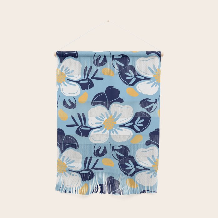 Vintage flower nature art pattern Wall Hanging Gallery Image 1